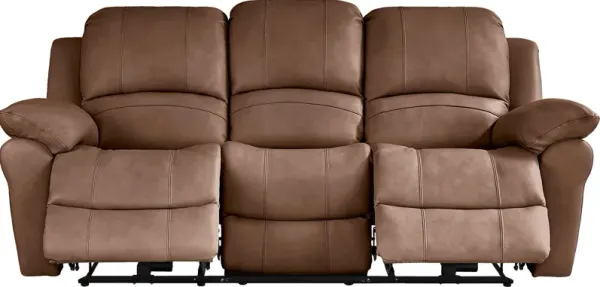 Vercelli Way Brown Leather Power Reclining Sofa
