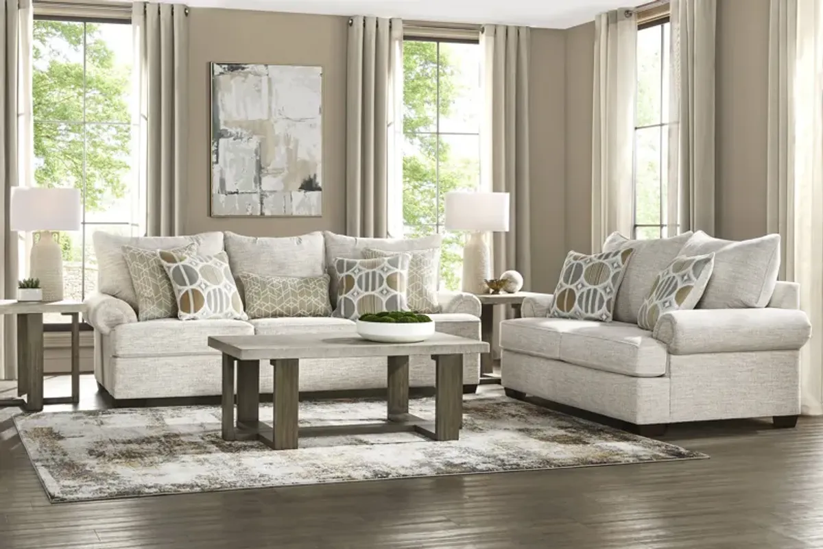 Reyna Point Ivory 5 Pc Living Room