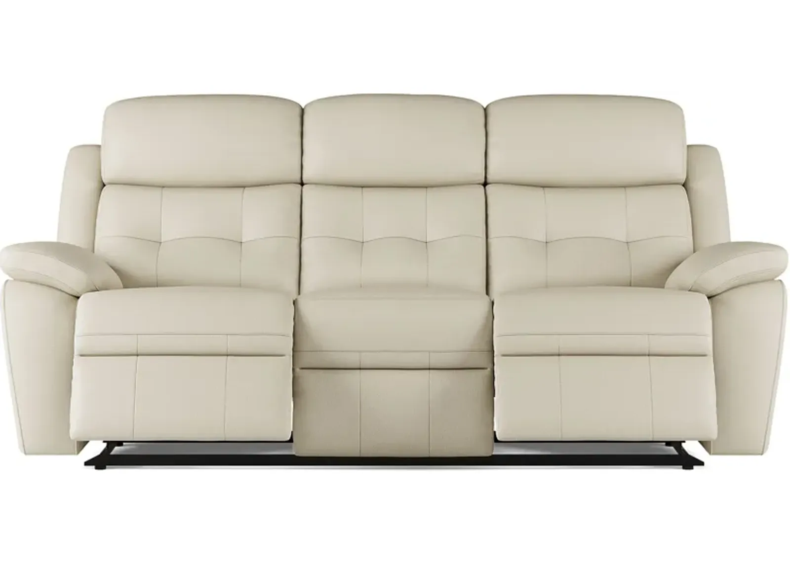 Antonin Beige Leather Power Reclining Sofa