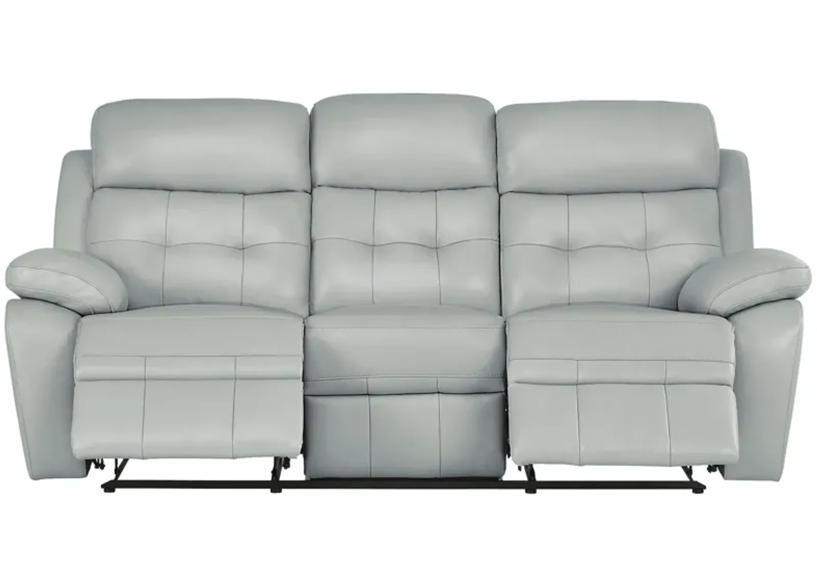 Antonin Aqua Leather Power Reclining Sofa