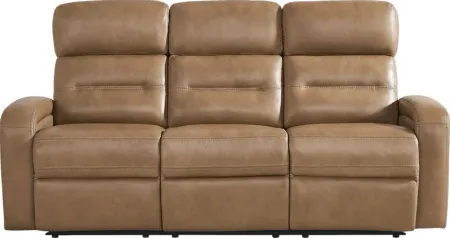 Sierra Madre Saddle Leather Dual Power Reclining Sofa