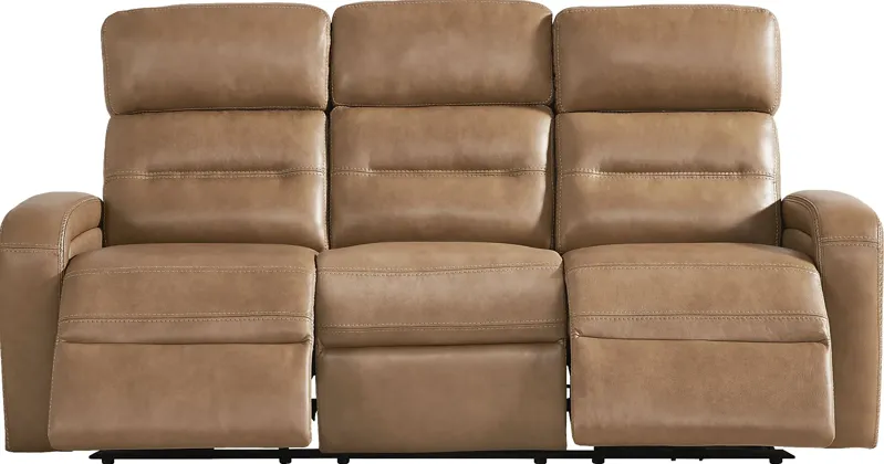 Sierra Madre Saddle Leather Dual Power Reclining Sofa