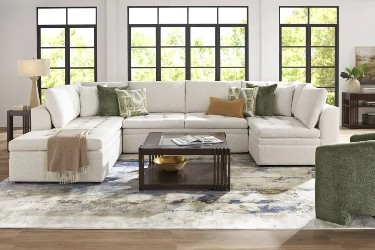 Sheridan Place Off-White 3 Pc Sectional