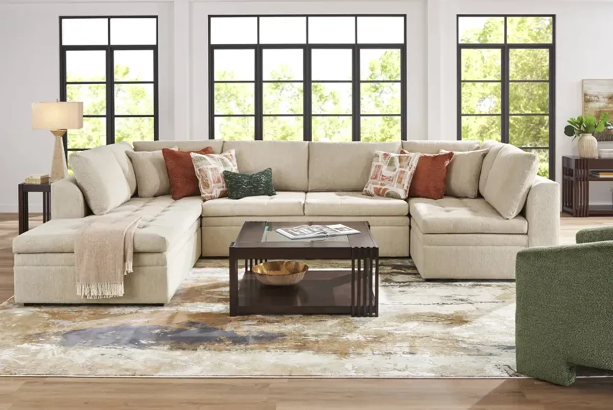 Sheridan Place Putty 3 Pc Sectional