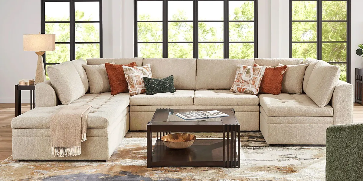 Sheridan Place Putty 3 Pc Sectional