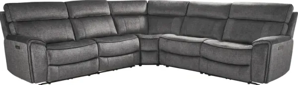 Bradshaw Place Dark Gray 5 Pc Dual Power Reclining Sectional