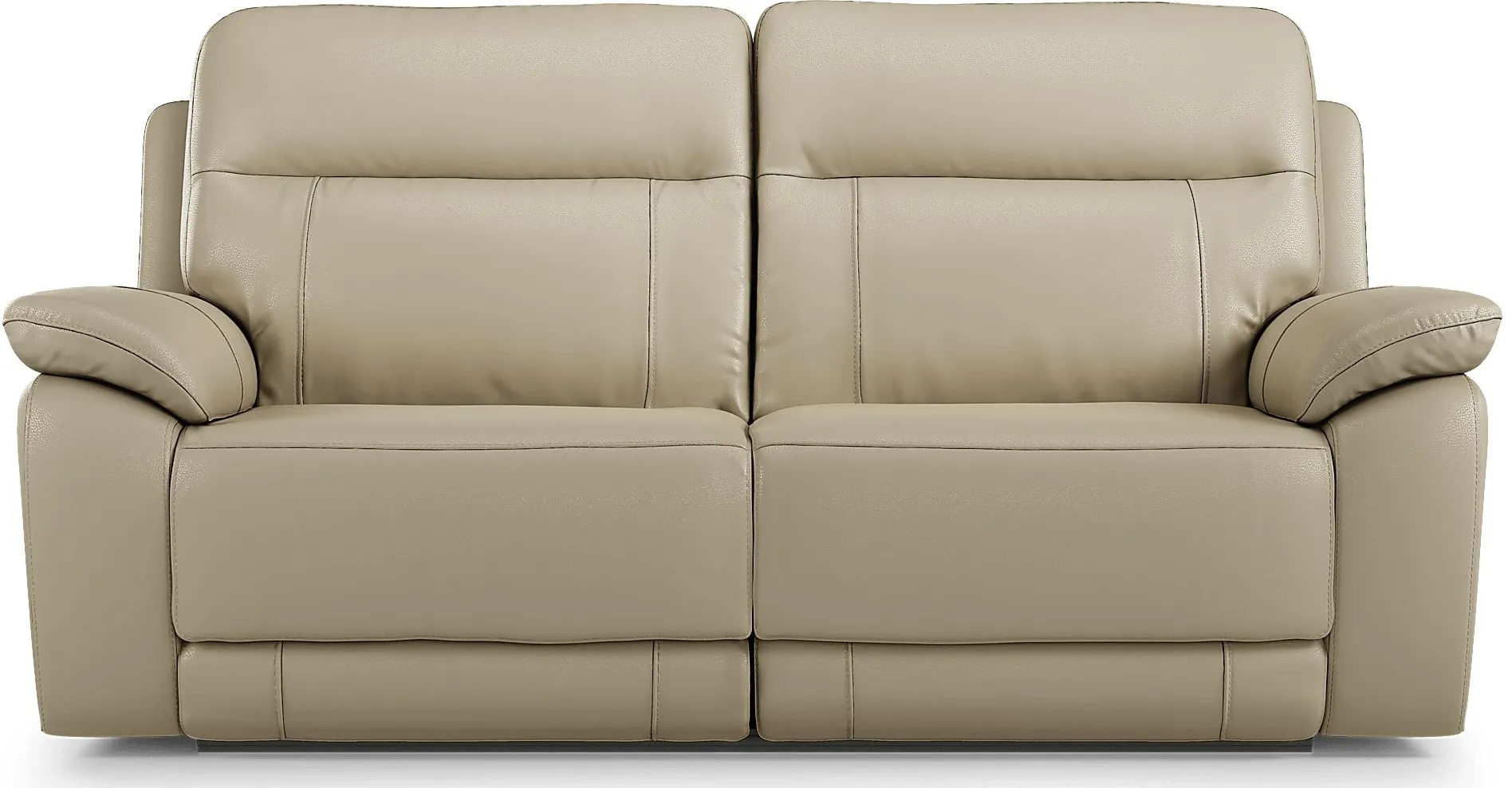 Torini Cream Leather Power Reclining Sofa