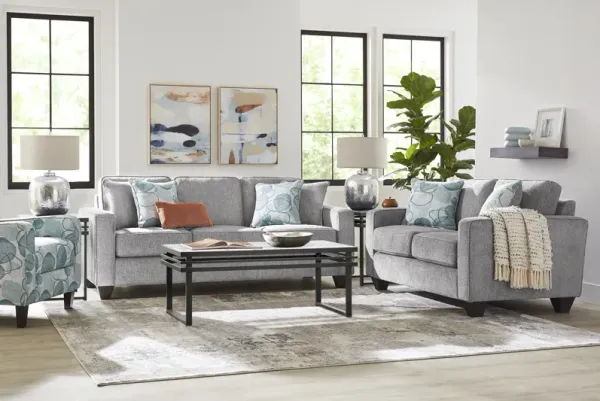 Alanis Bay Gray 7 Pc Living Room