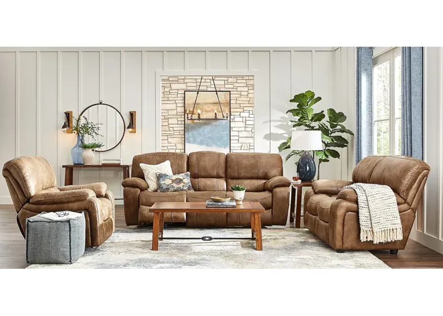 Alpen Ridge Tan 2 Pc Reclining Living Room