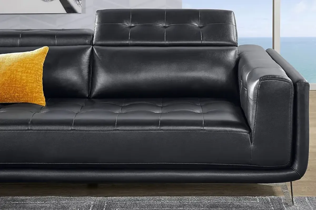 Hudson Heights Black 2 Pc Sectional