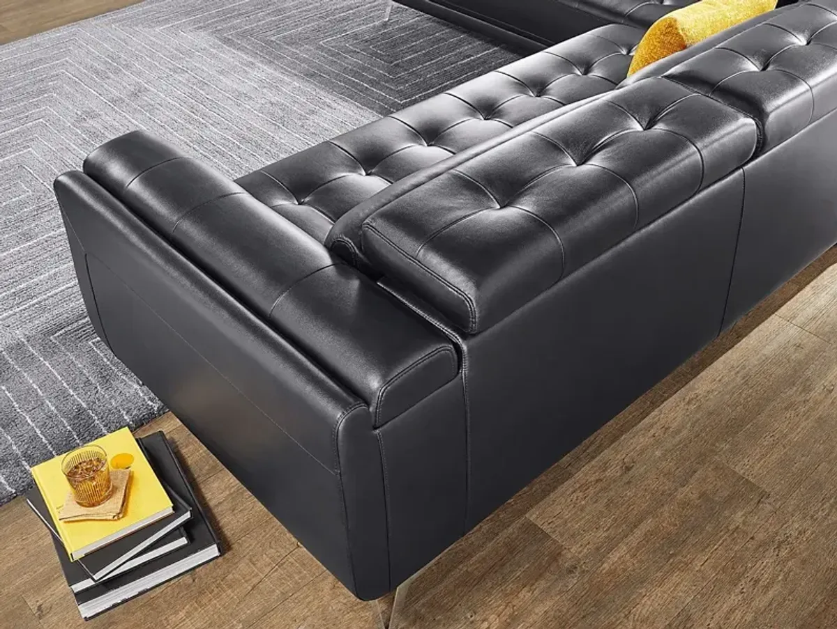 Hudson Heights Black 2 Pc Sectional