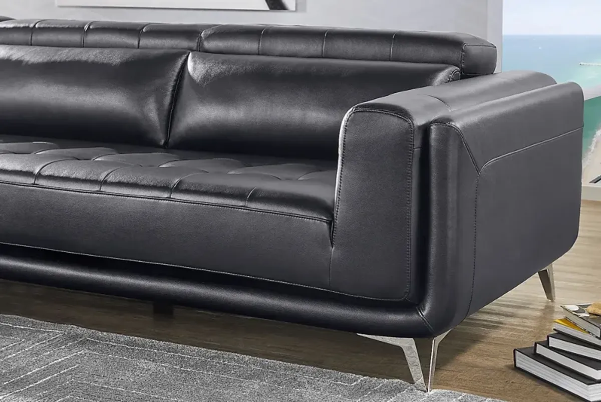 Hudson Heights Black 2 Pc Sectional