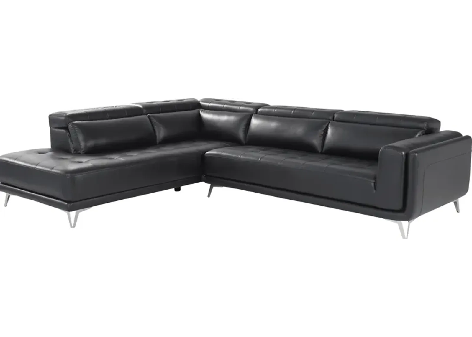 Hudson Heights Black 2 Pc Sectional