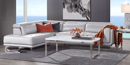 Hudson Heights Platinum 2 Pc Sectional