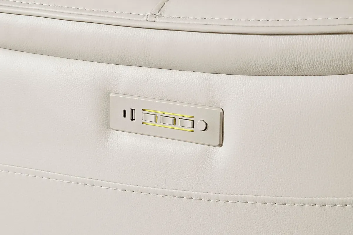 Sound Tech by Shaq Ice Leather Triple Power Reclining Sofa with Audio