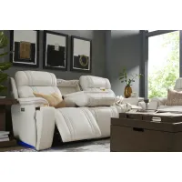 Sound Tech By Shaq Ice Leather Triple Power Reclining Sofa With
