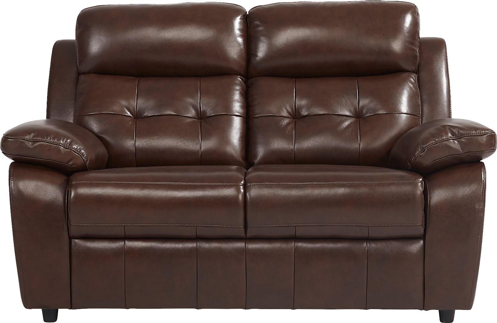 Antonin Brown Leather 2 Pc Living Room with Reclining Sofa