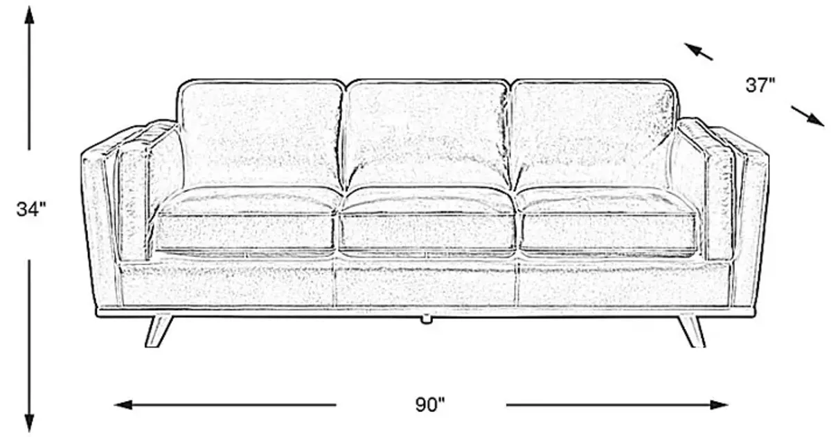 Duluth Olive Leather Sleeper Sofa