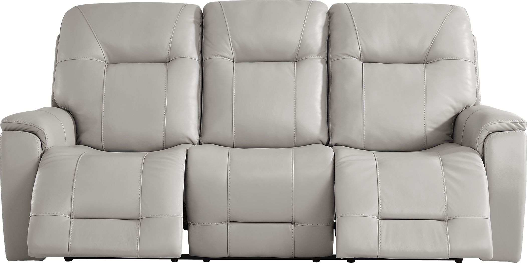 matthews cove leather triple power reclining sofa