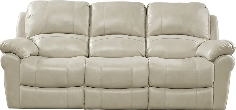 Vercelli Stone Leather Reclining Sofa