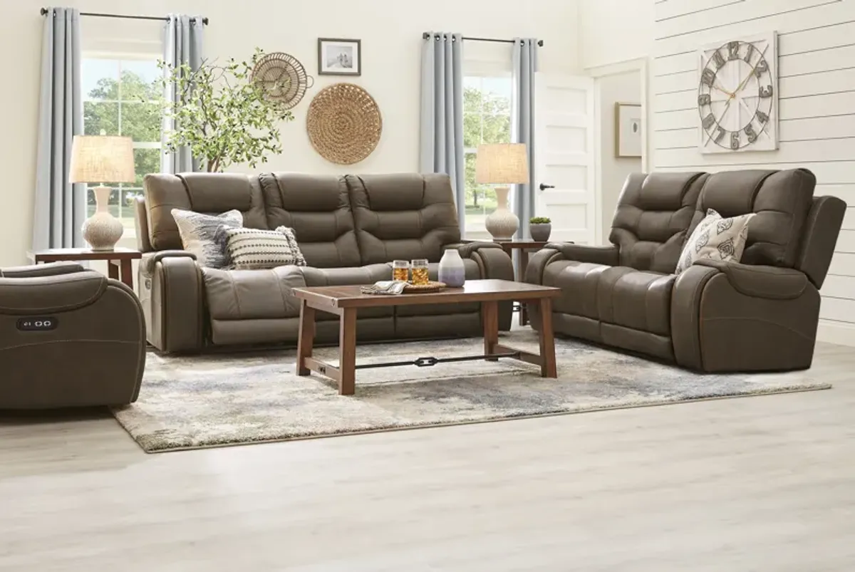 Laredo Springs Brown 2 Pc Living Room with Reclining Sofa