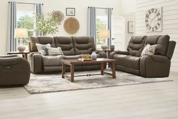 Laredo Springs Brown 2 Pc Living Room with Reclining Sofa