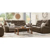Laredo Springs Brown 2 Pc Living Room with Reclining Sofa