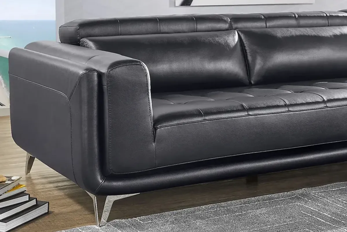 Hudson Heights Black 2 Pc Sectional