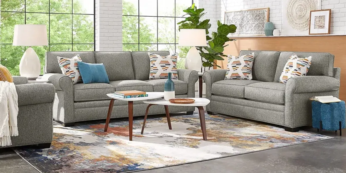 Bellingham Gray Textured 7 Pc Living Room