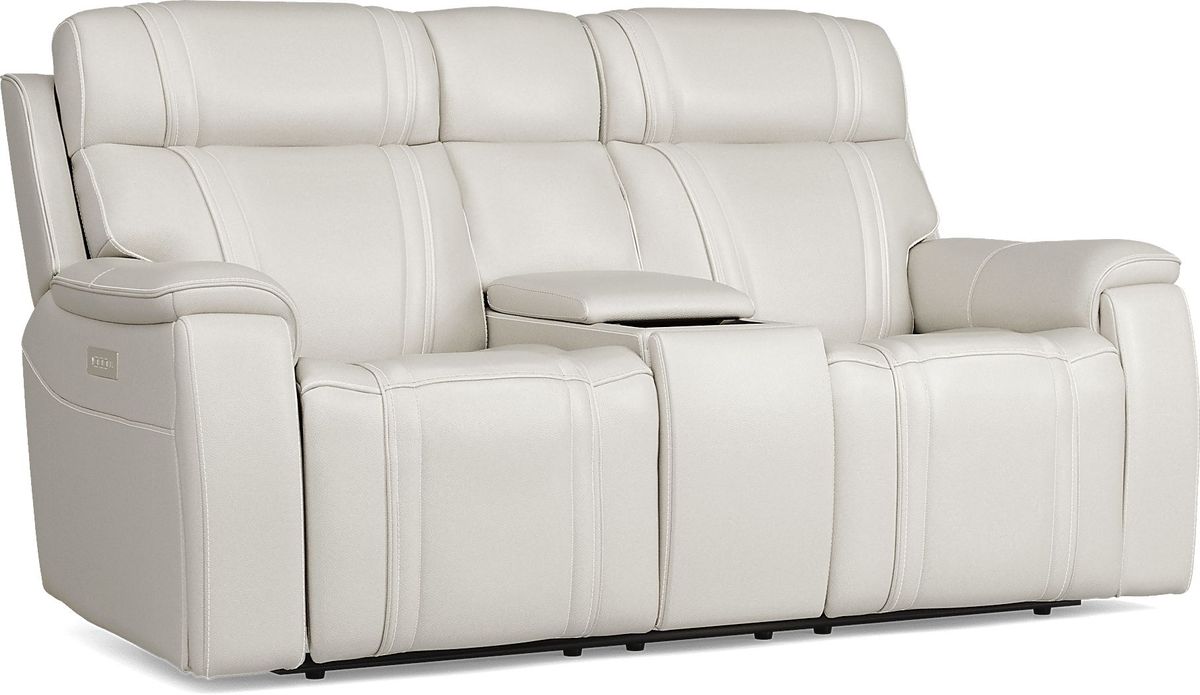 Sound Tech by Shaq Ice Leather Triple Power Reclining Loveseat with Audio