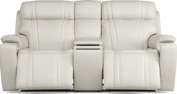 Sound Tech by Shaq Ice Leather Triple Power Reclining Loveseat with Audio