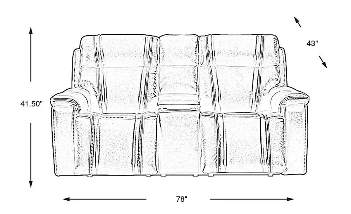 Sound Tech by Shaq Black Leather Triple Power Reclining Loveseat with Audio