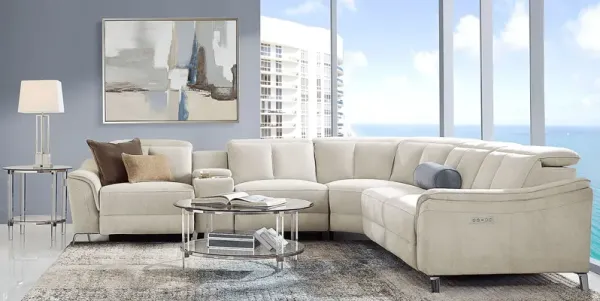 Cavani Gray 9 Pc Dual Power Reclining Sectional Living Room