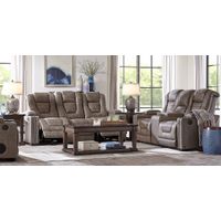 Eric Church Highway To Home Chief Taupe 3 Pc Dual Power Reclining Living Room