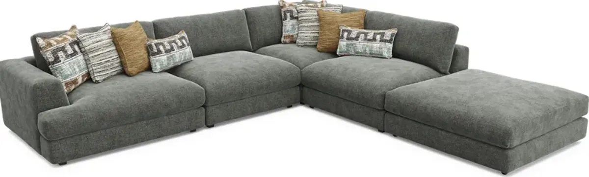 Montecito Charcoal 5 Pc Sectional