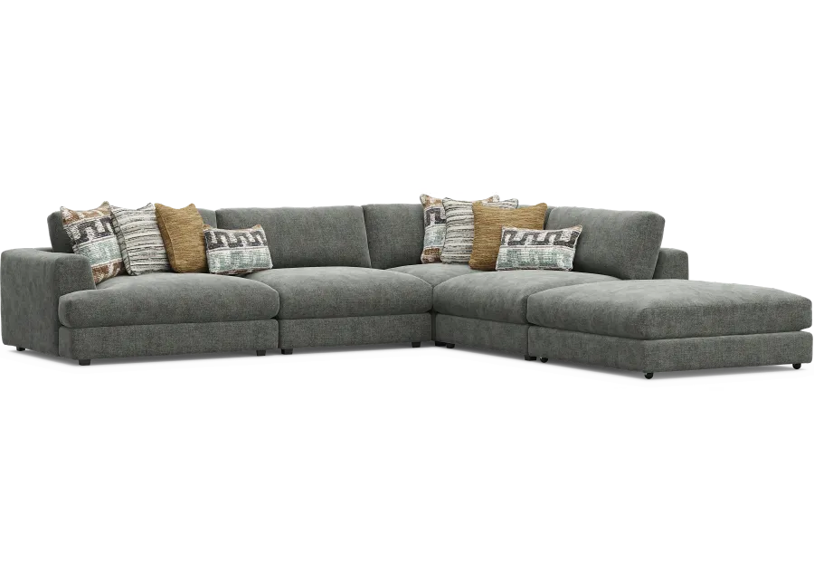 Montecito Charcoal 5 Pc Sectional