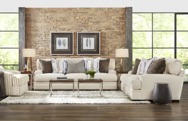 Hudson Street Beige 2 Pc Living Room