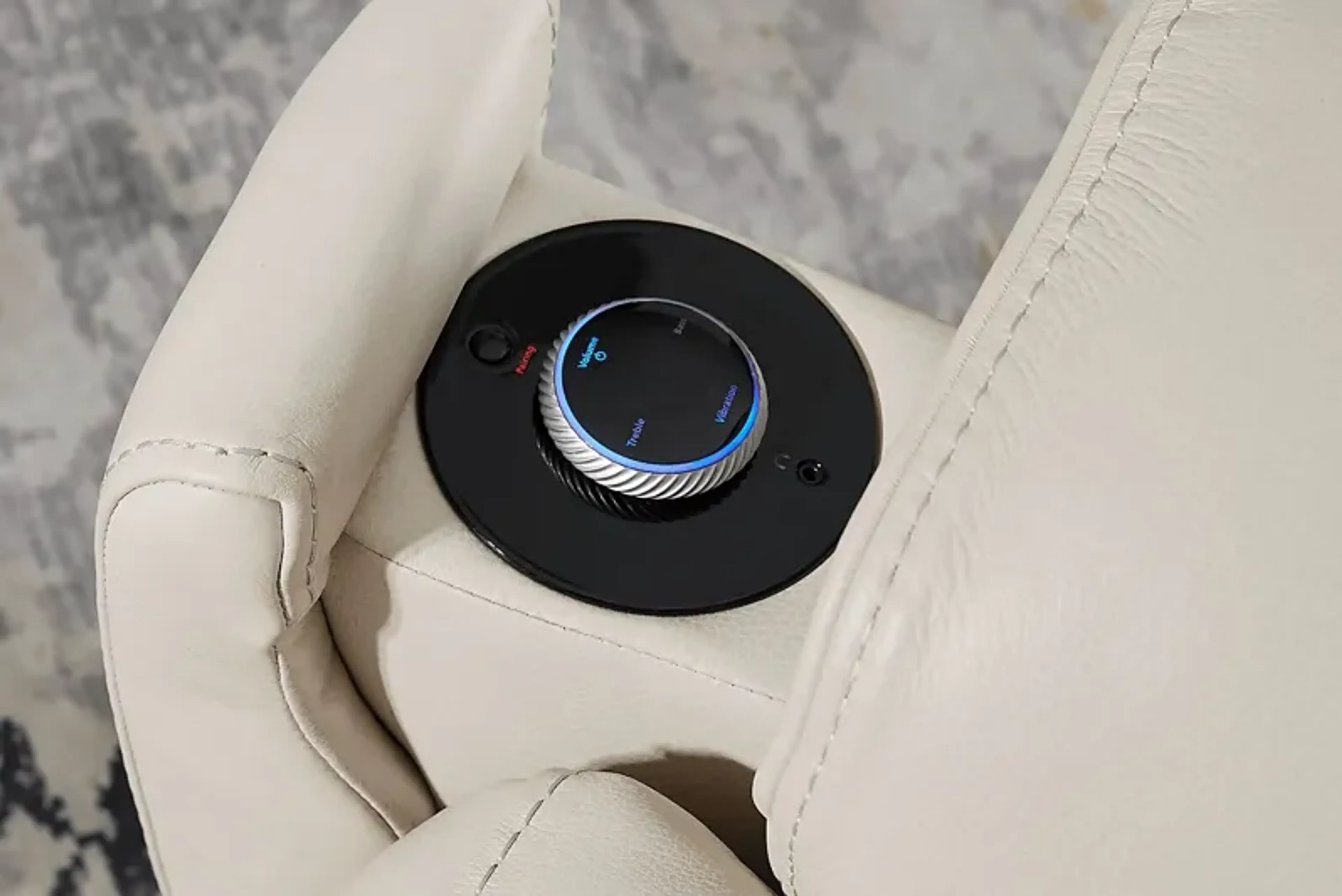 Sound Tech By Shaq Ice Leather Triple Power Recliner With Audio