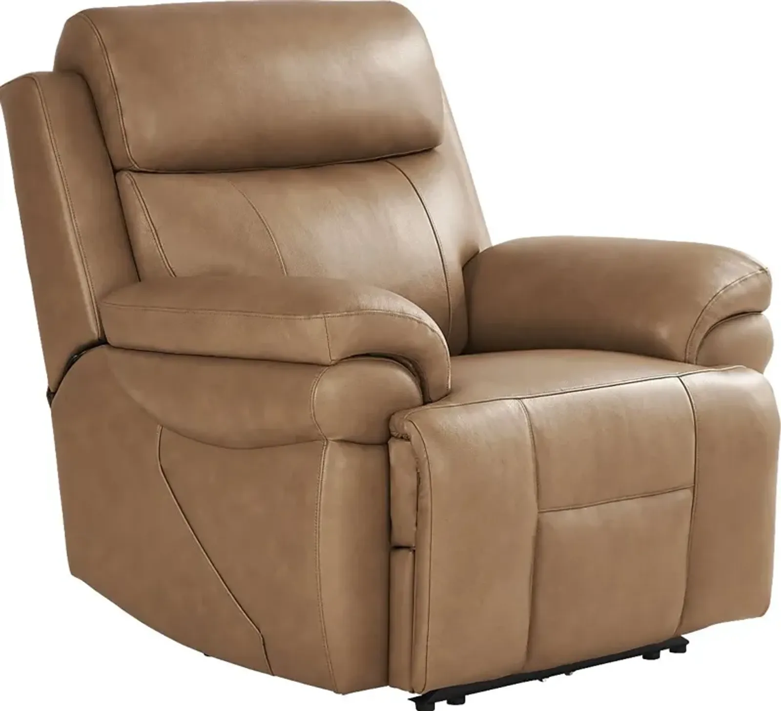 Eastmann Saddle Leather Triple Power Recliner with Air Massage