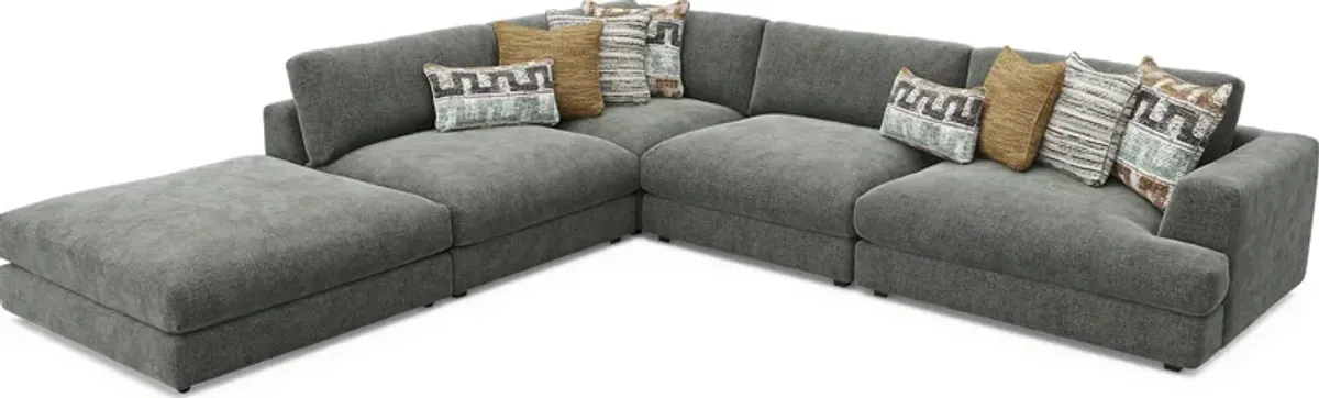 Montecito Charcoal 5 Pc Sectional