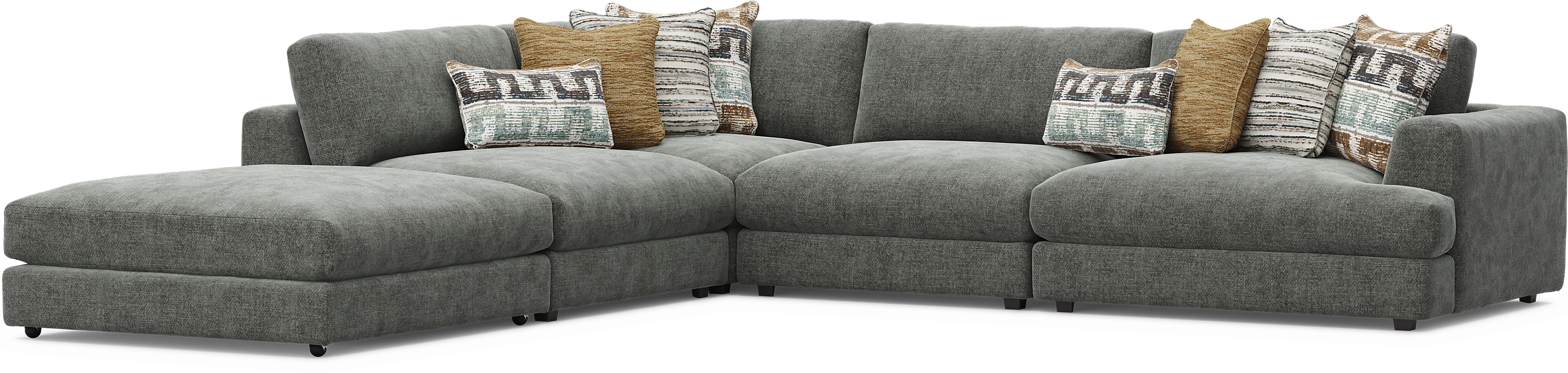 Montecito Charcoal 5 Pc Sectional