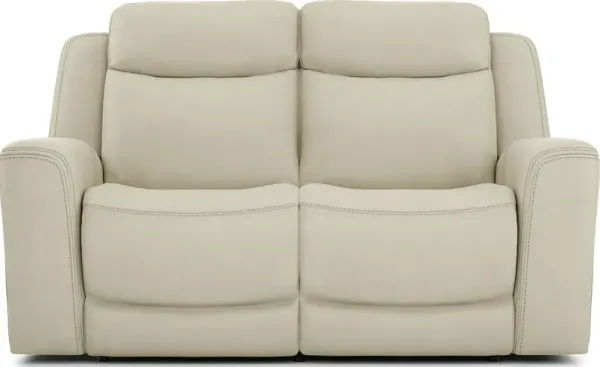 Davidson Platinum Leather Loveseat