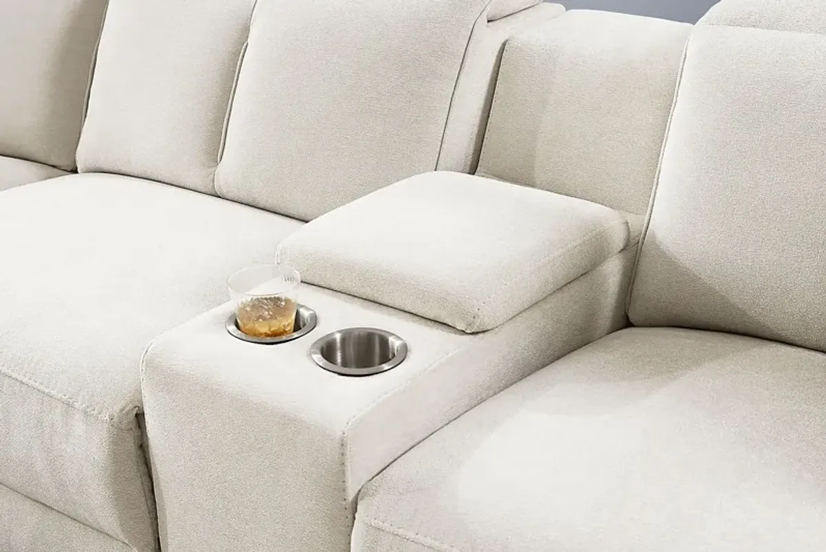 Cavani Gray 6 Pc Dual Power Reclining Sectional