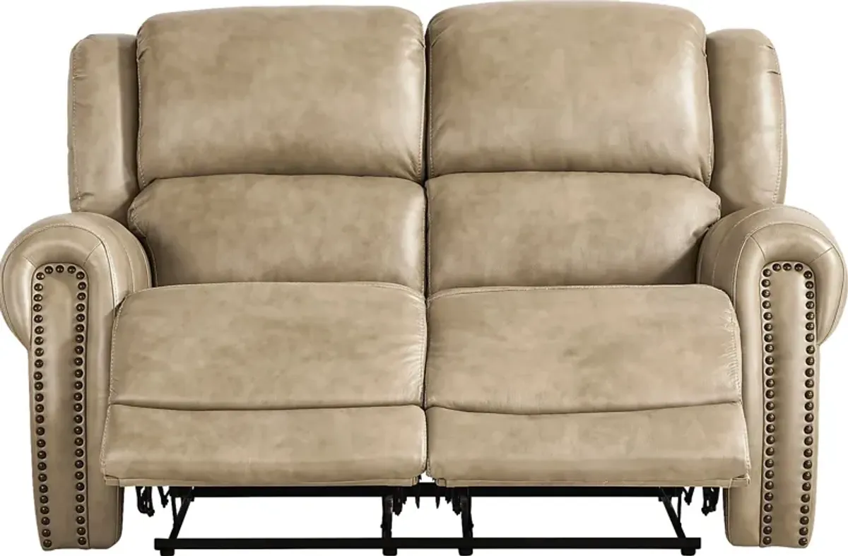 Churchill Taupe Reclining Loveseat