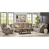 Townsend Brown 6 Pc Living Room with Reclining Sofa