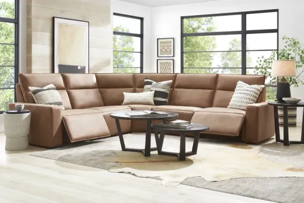 Saddle 5 Pc Dual Power Reclining ModularTwo