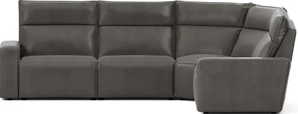 Charcoal 5 Pc Dual Power Reclining ModularTwo