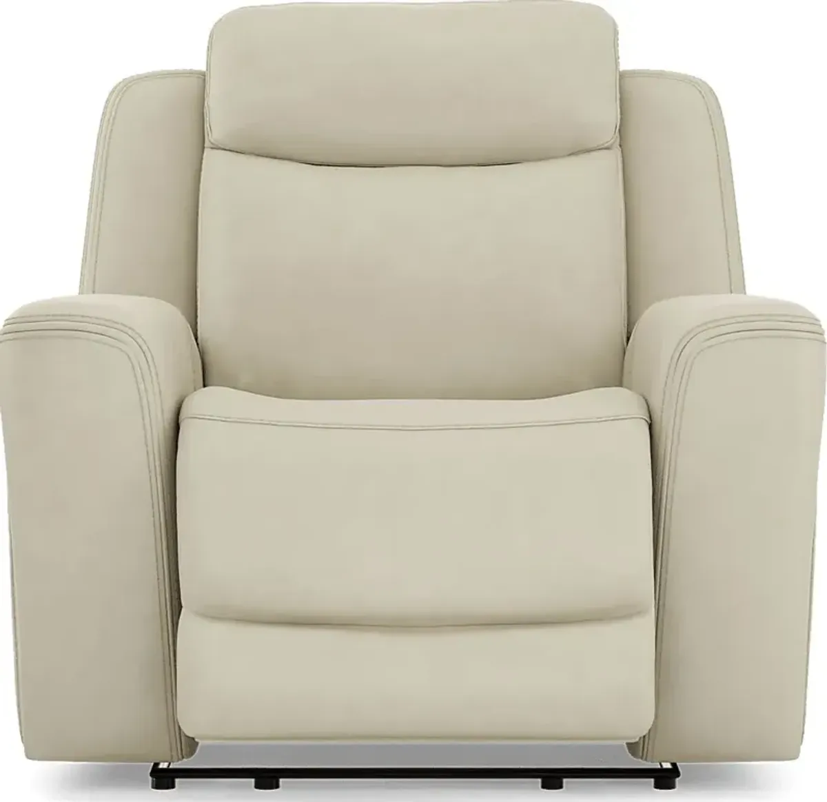 Davidson Platinum Leather Dual Power Recliner