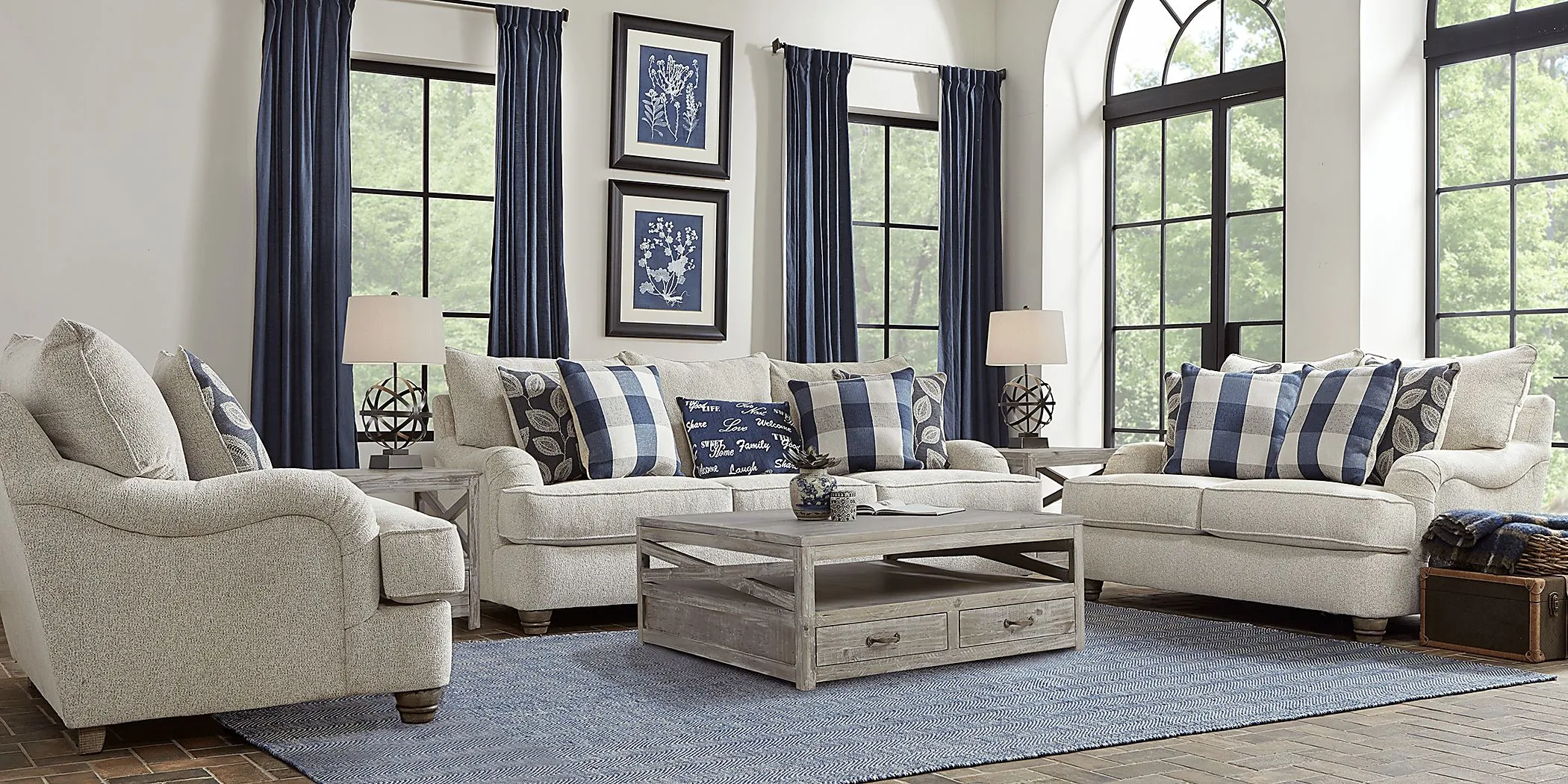 Stonehill Beige 8 Pc Living Room