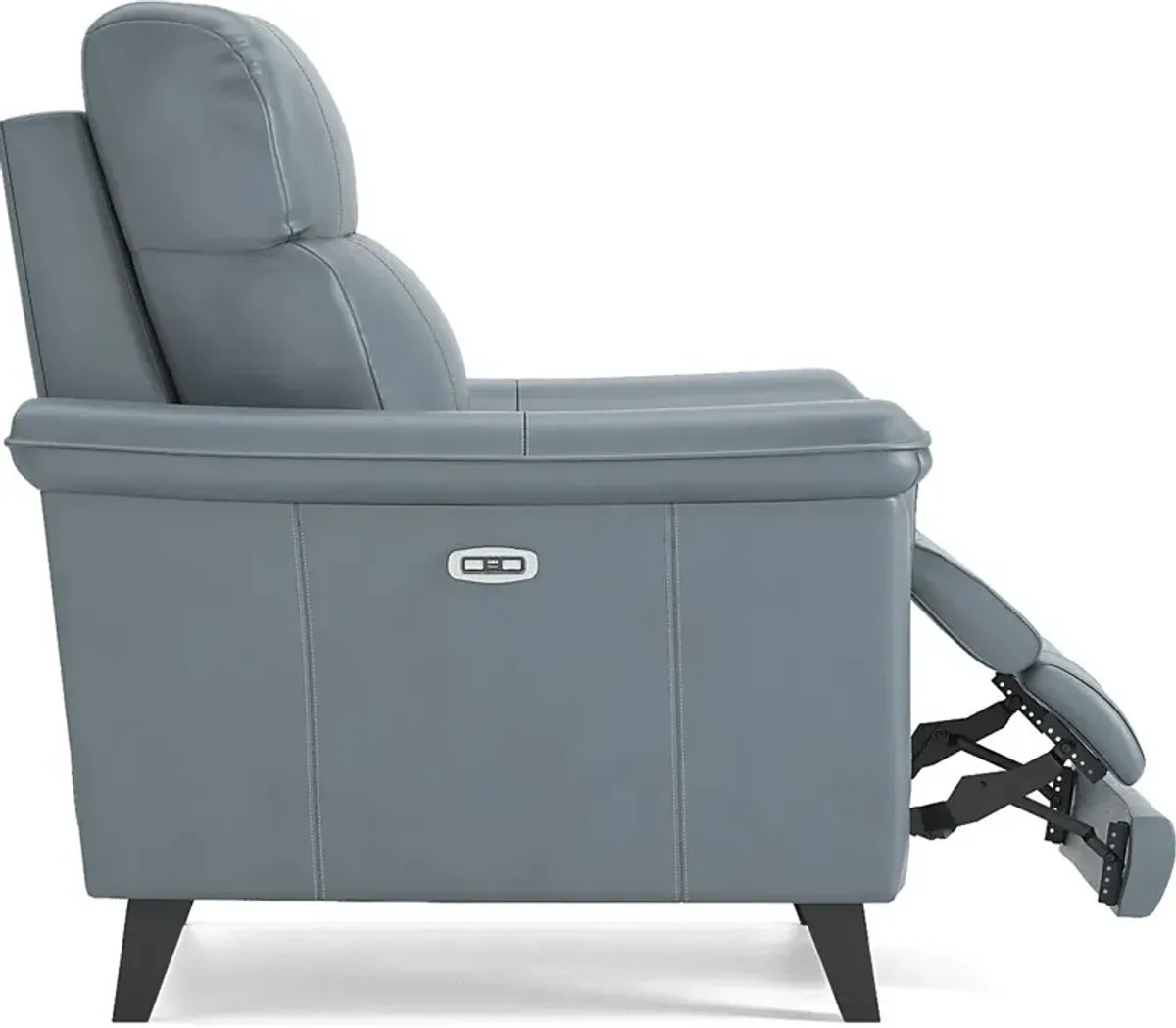 Avezzano Blue Dual Power Recliner